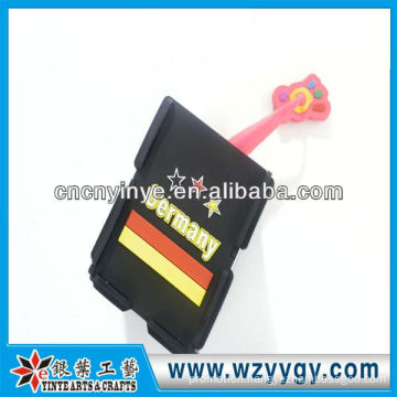 OEM embossed 3D soft pvc pen holder for Promotion with Gift